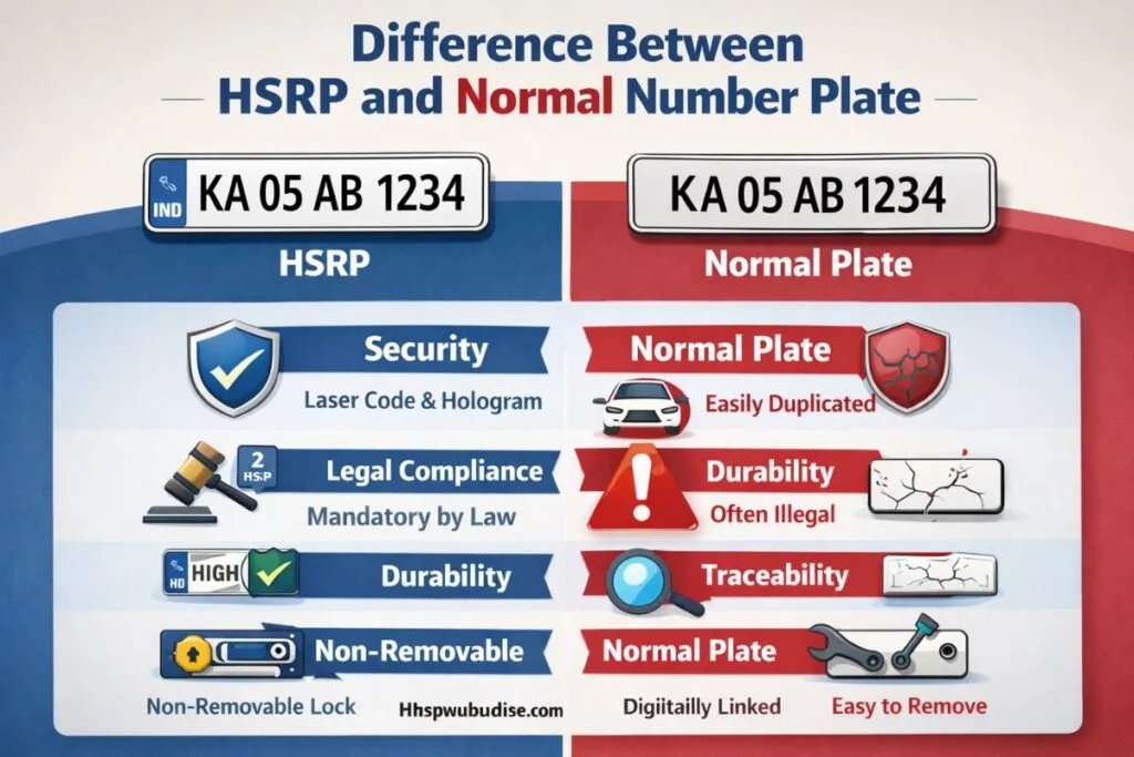 HSRP and Normal Plate