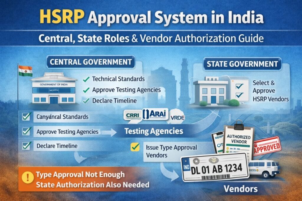 Role of Central and State Governments in HSRP