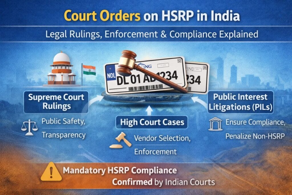 court orders on hsrp compliance